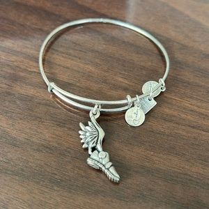 ALEX AND ANI TRACK AND FIELD BANGLE - silver